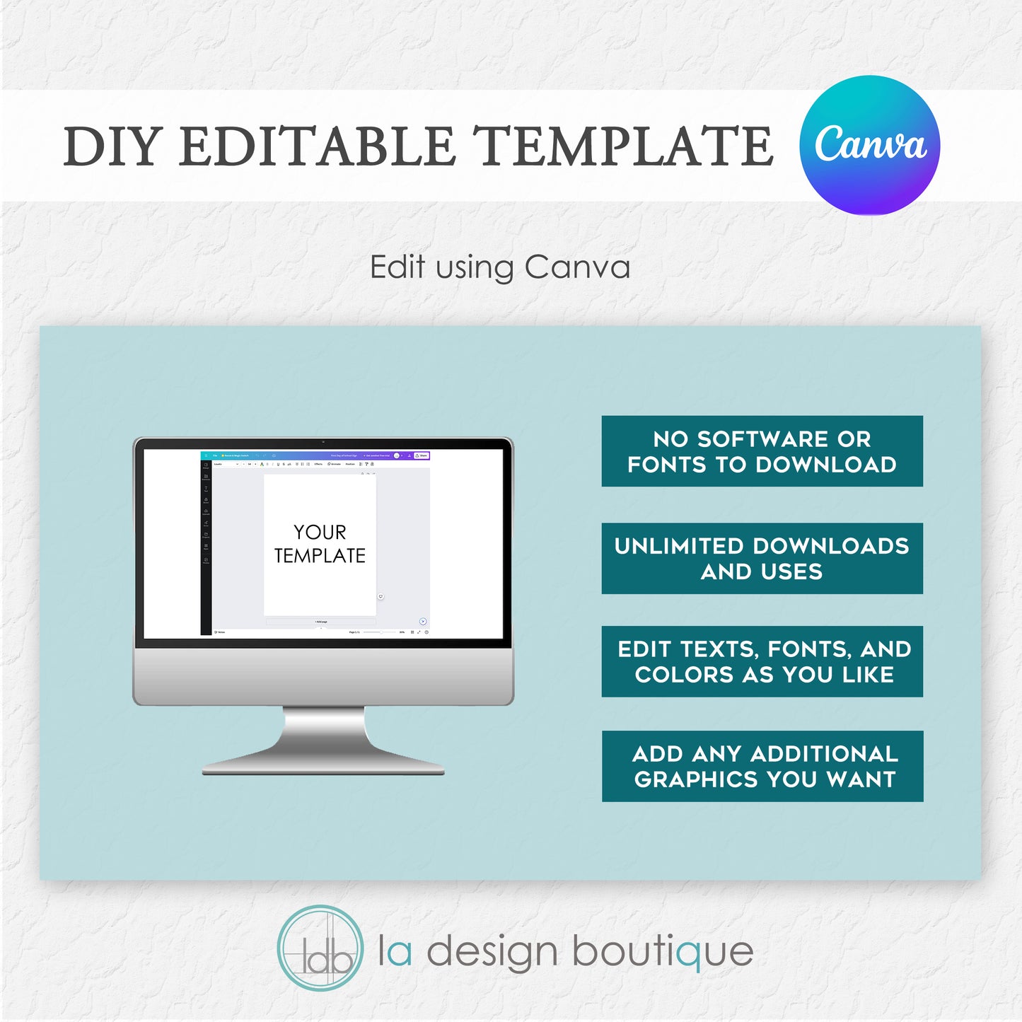 Romantic Floral Pastel Wedding Invitation Suite - Canva Digital Template Bundle