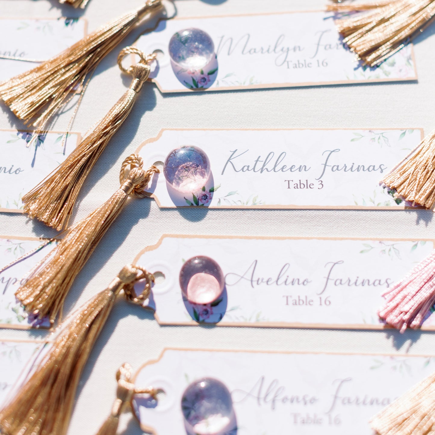 Bridgerton-Inspired Escort Cards