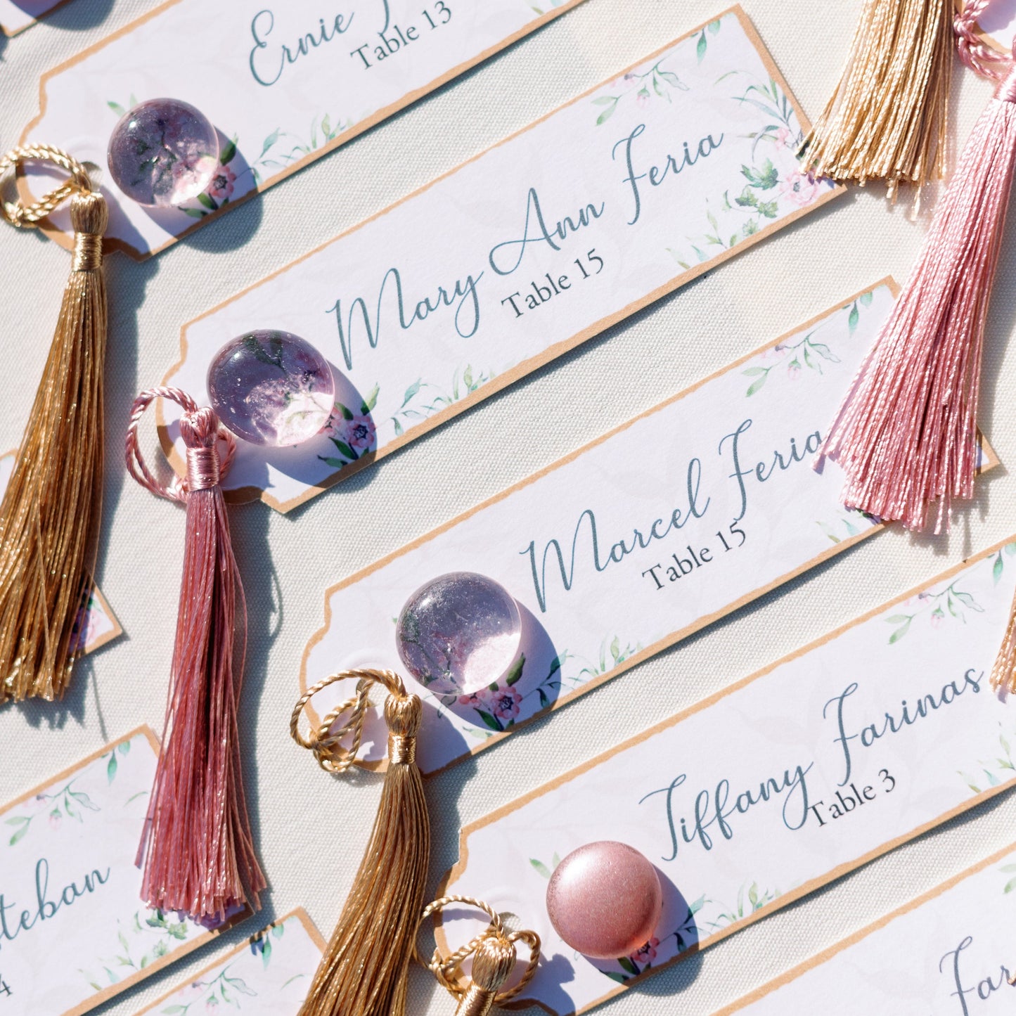 Bridgerton-Inspired Escort Cards