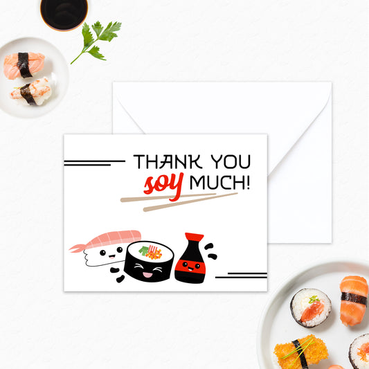 Sushi Thank You Card