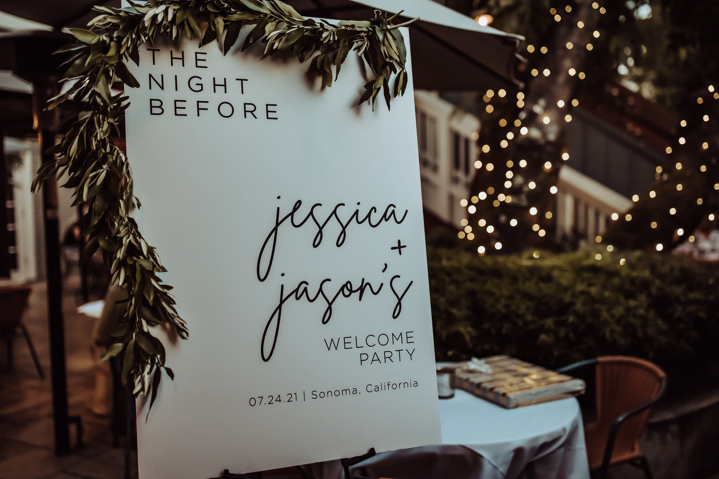 Modern and Minimal Wedding Seating Chart - Canva Digital Template
