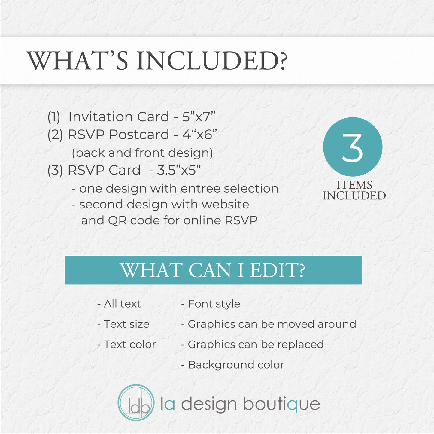 Romantic Floral Pastel Wedding Invitation Suite - Canva Digital Template Bundle