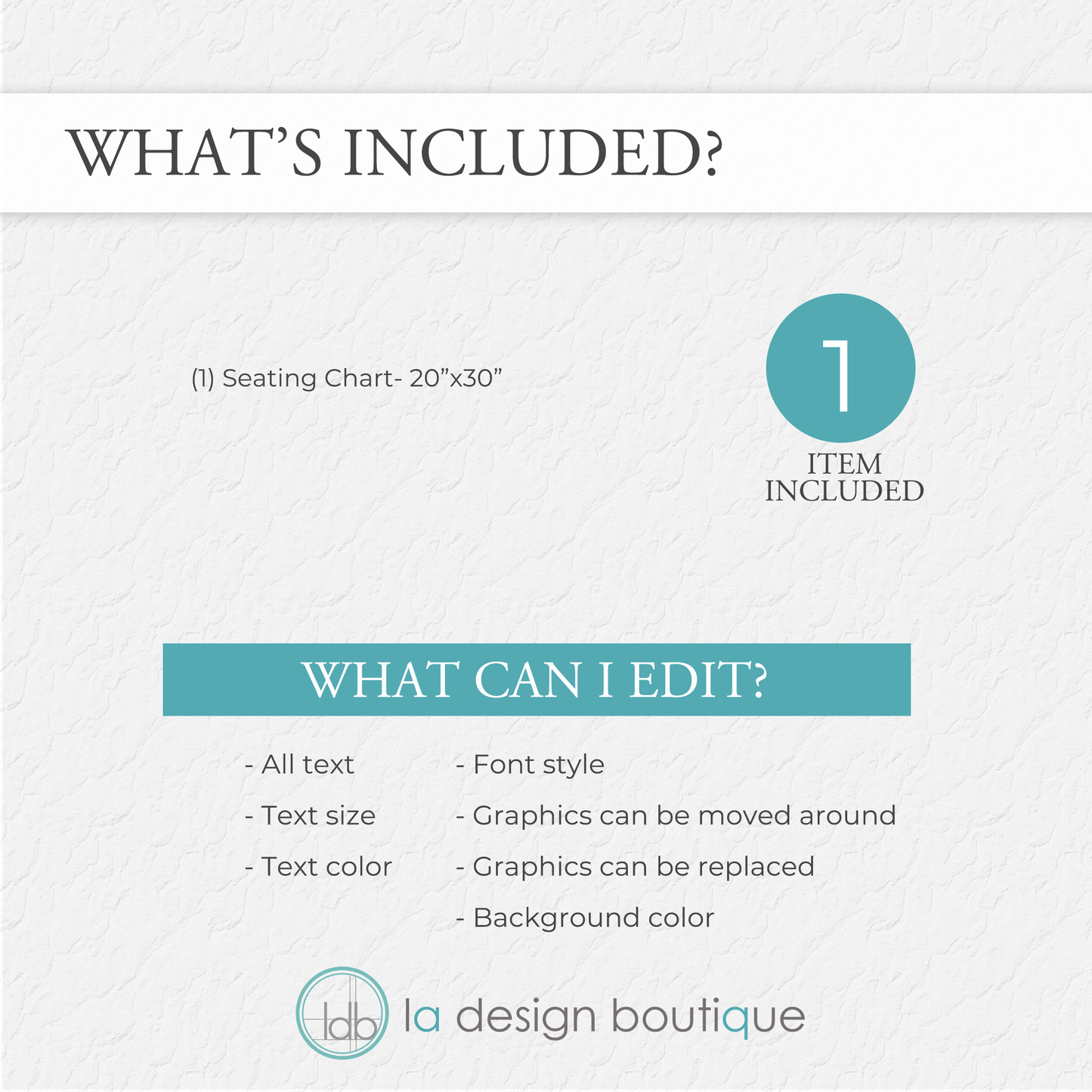 Modern and Minimal Wedding Seating Chart - Canva Digital Template
