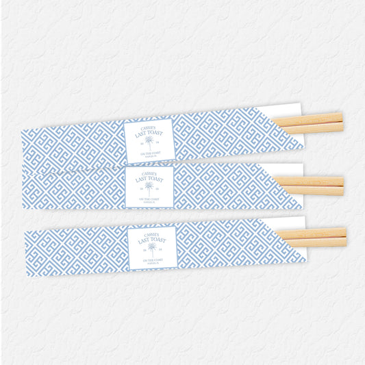 Last Toast on the Coast Chopstick Sleeves