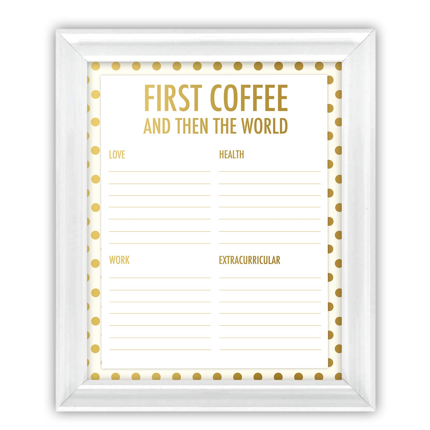 framed vision board gift idea