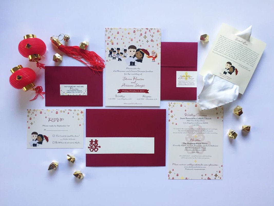 Couple Illustration Portrait Sketch for Wedding