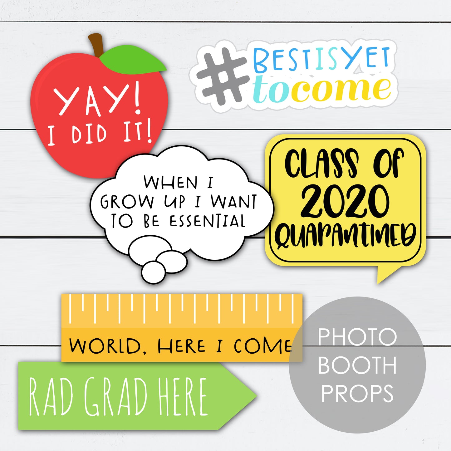 Preschool Graduation Sign, Banner, Diploma Party Kit