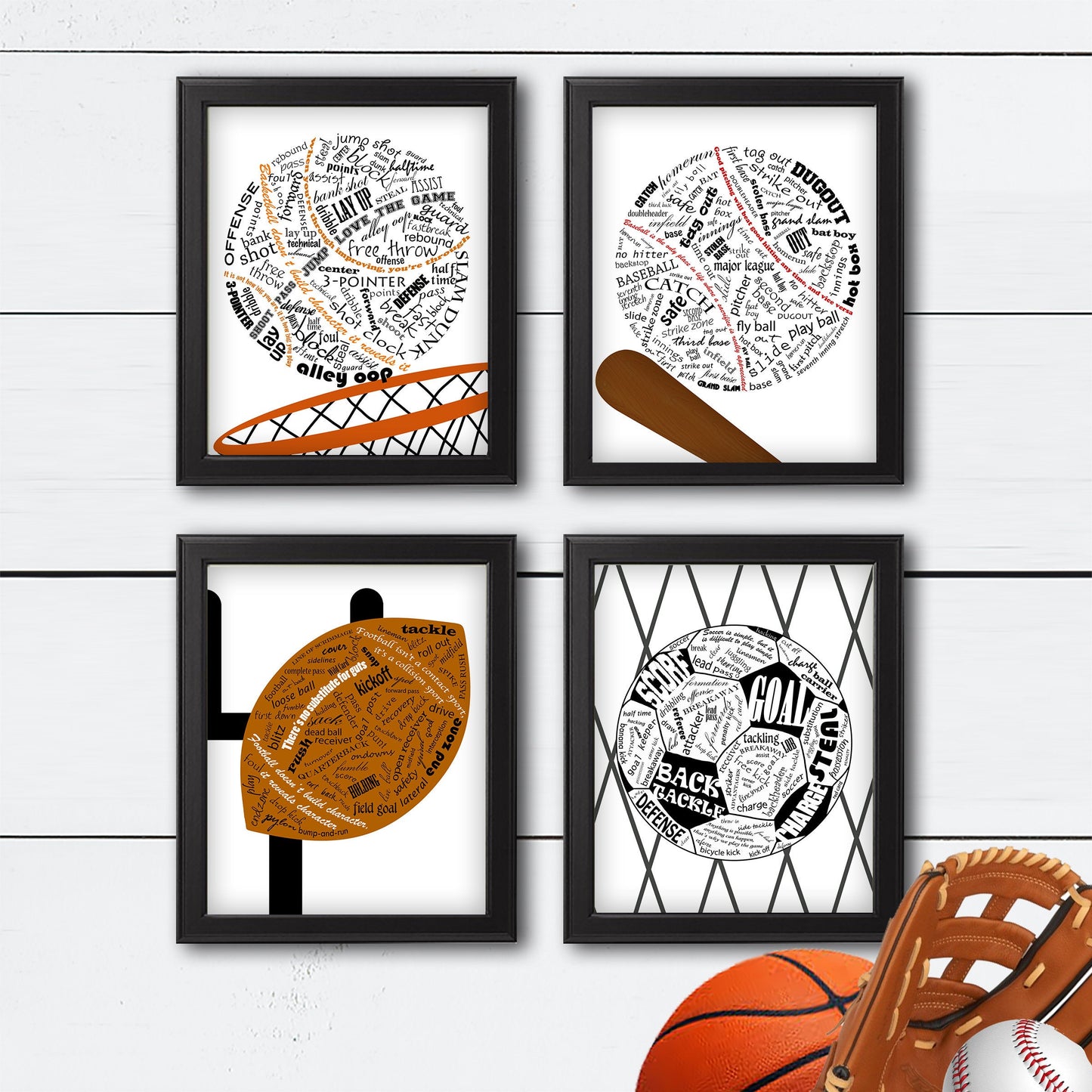 sports bedroom wall art