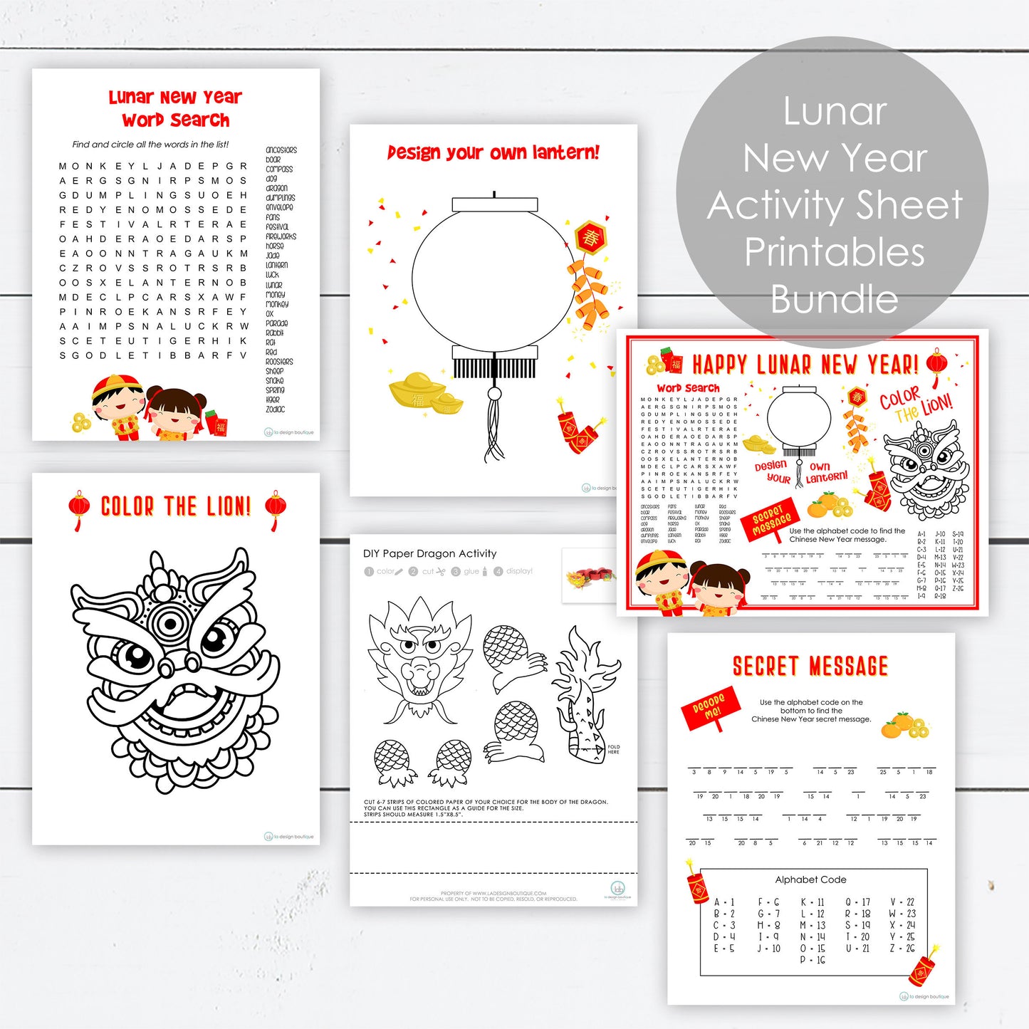 easy diy printable lunar new year activities