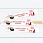 Sushi Chopsticks, Personalized Chopsticks, Sushi Party, Sushi Party Decor, Japanese Restaurant, Japanese Inspired Gift, Japanese Chopstick