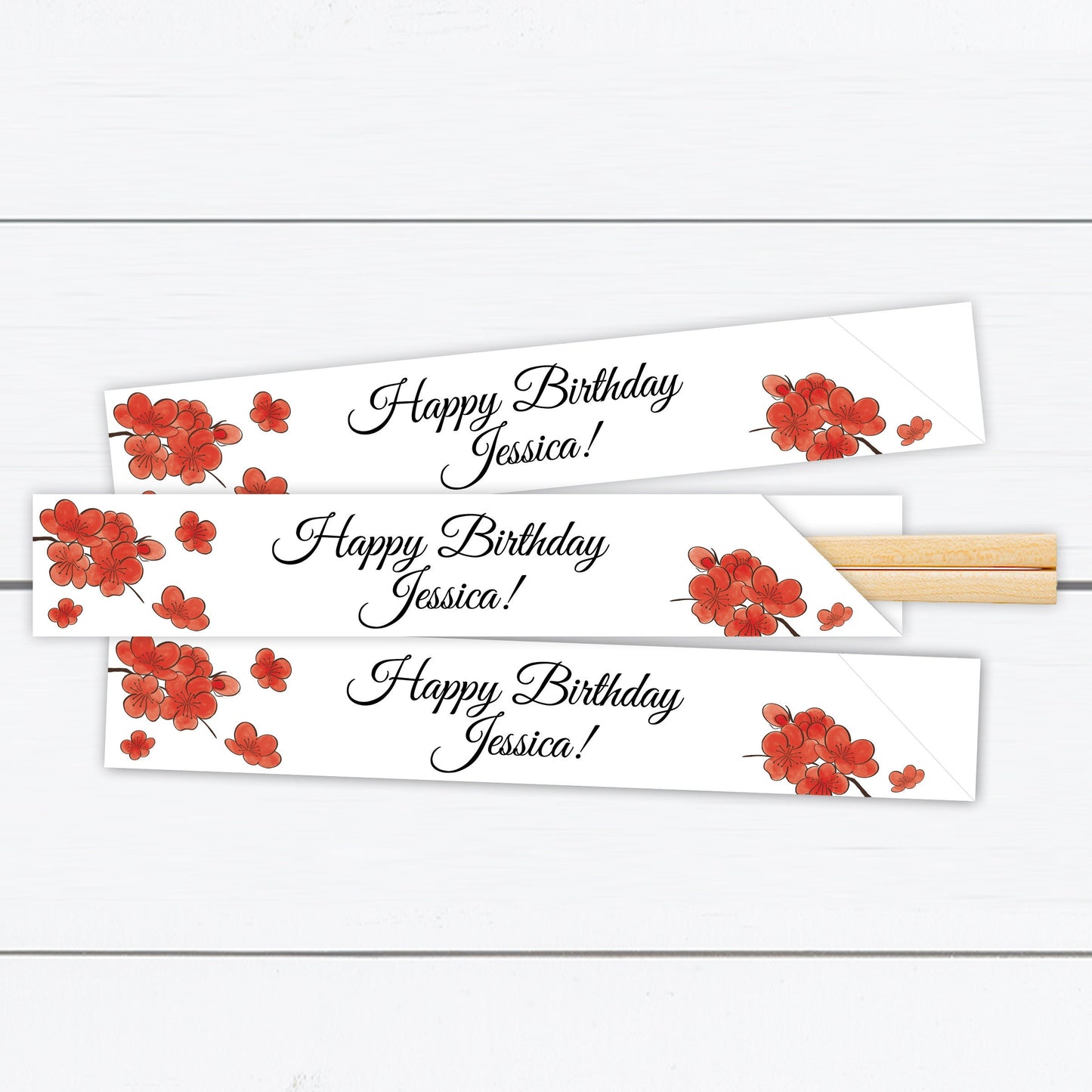 Cherry Blossom Chopsticks, Personalized Chopsticks, Chopsticks Personalized, Pink Cherry Blossoms, Red Cherry Blossoms, Chopstick Sleeve