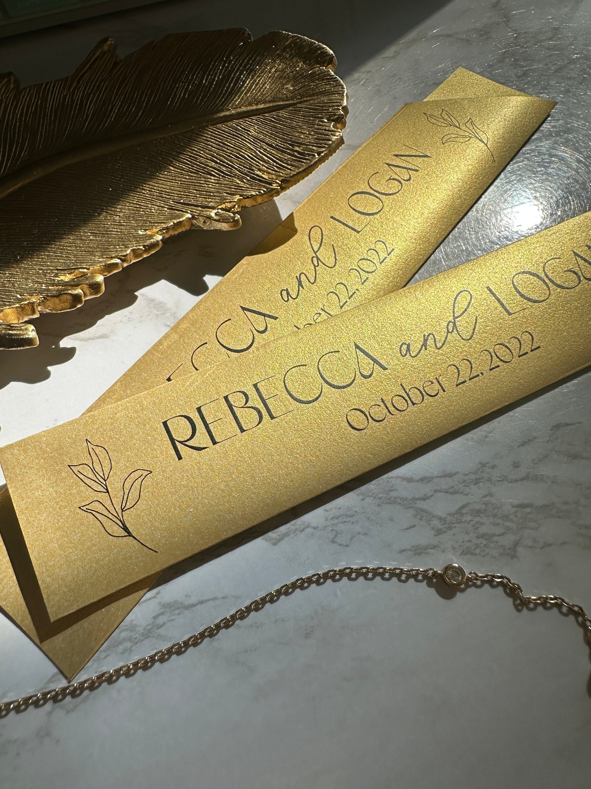 Gold Chopsticks, Personalized Chopstick Sleeves, Custom Chopsticks, Gold, Gold and Black, Wedding Favors, Wedding Ideas, Personalized