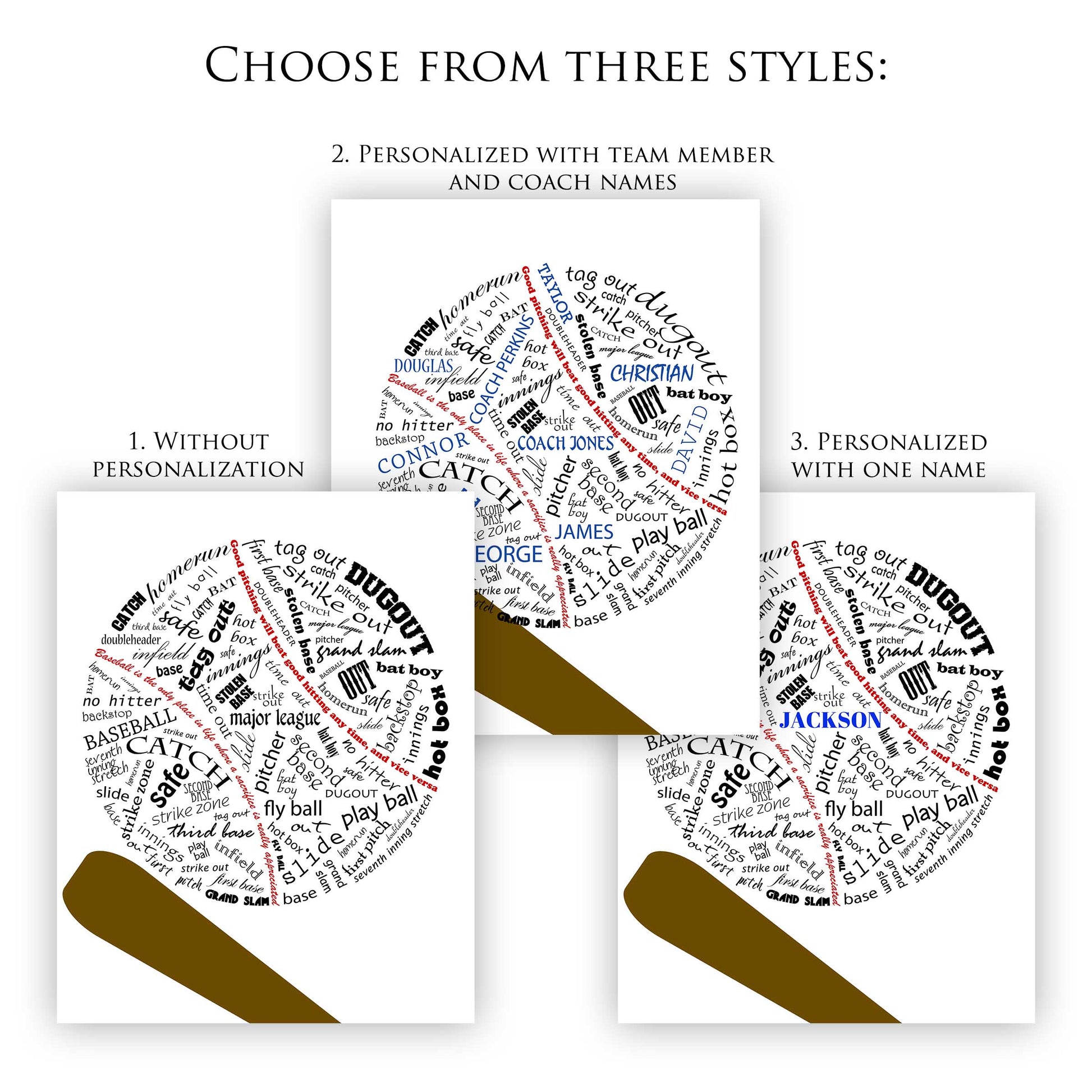 baseball team gift or coach gift ideas