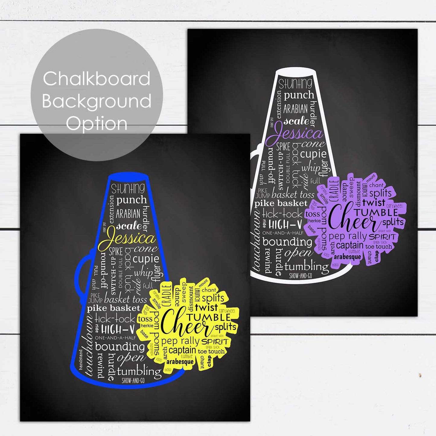 cheer gift personalized with names