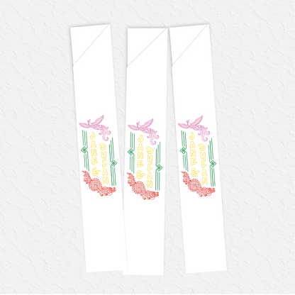 Phoenix and Dragon Custom Chopstick Sleeves