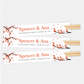 Red Blossom and Lantern Custom Chopstick Sleeves