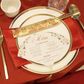 Fan Menu with Gold Tassel