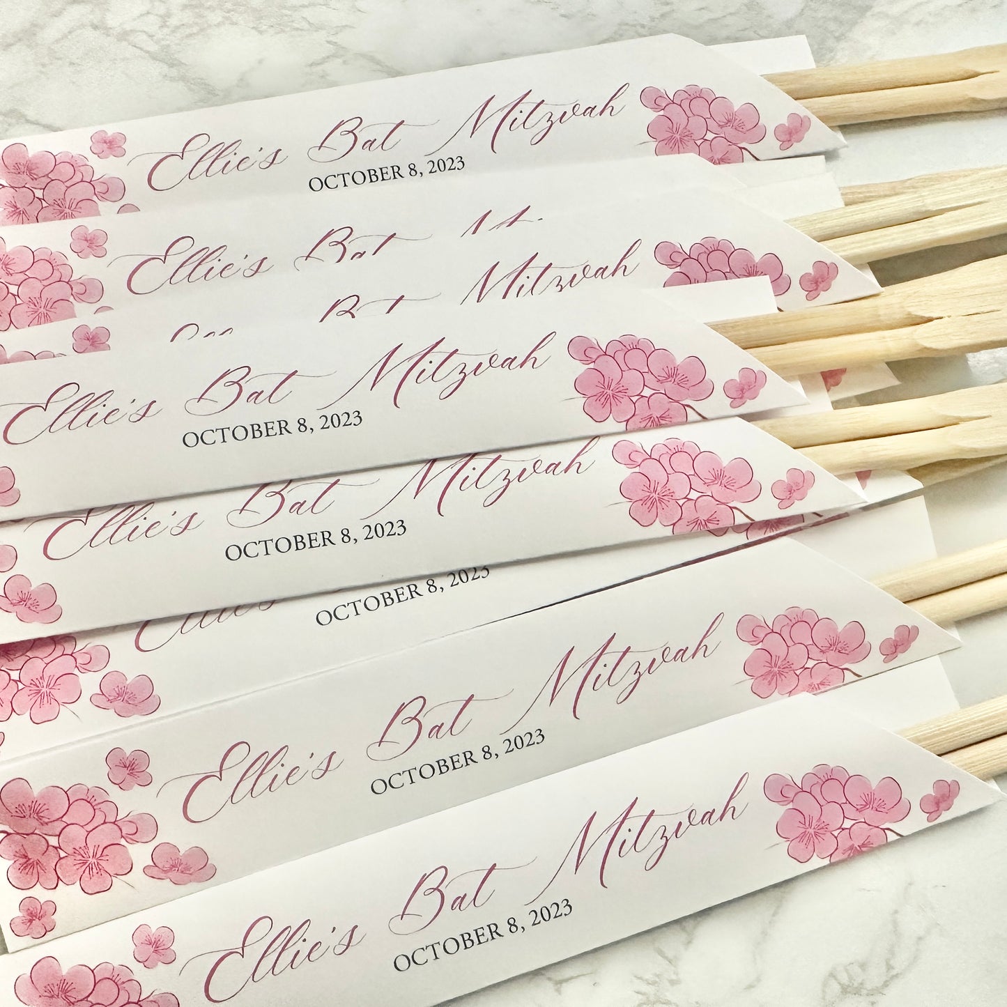 Pink Cherry Blossom Chopstick Sleeves