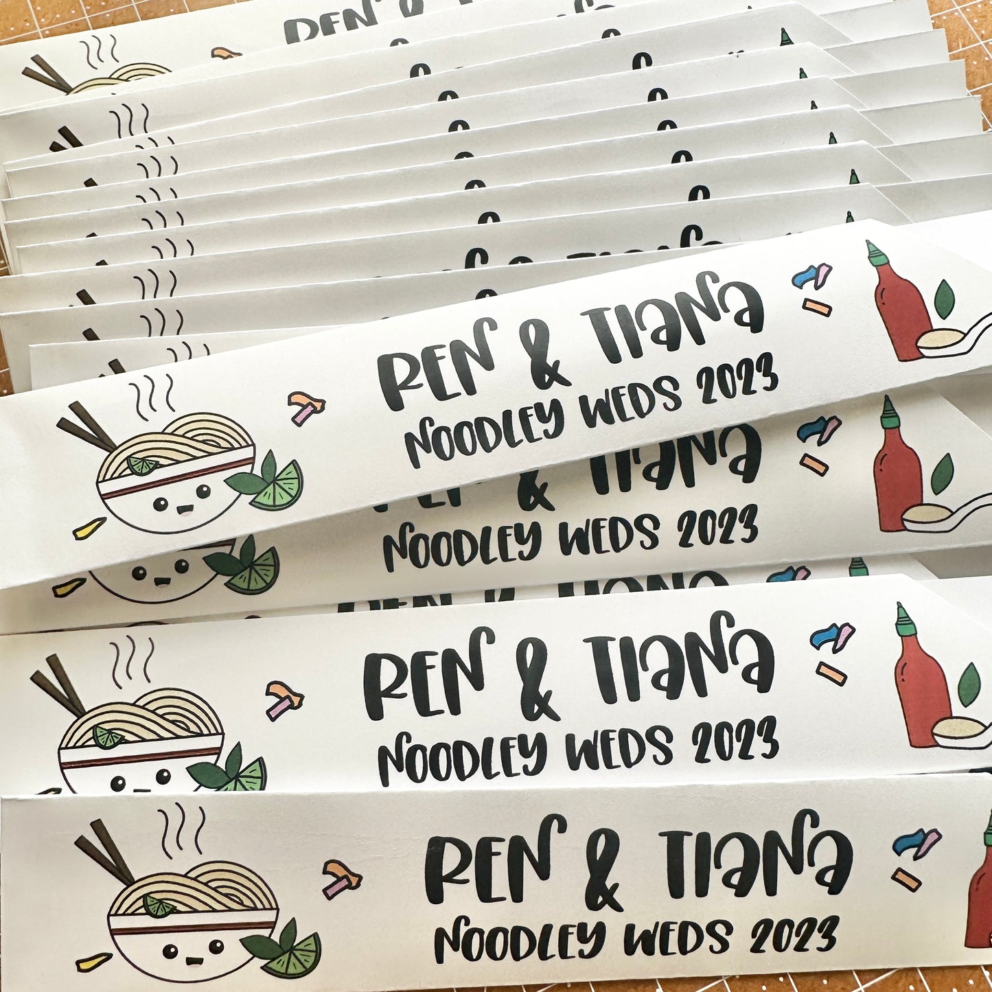 Vietnamese Pho Themed Chopstick Sleeves