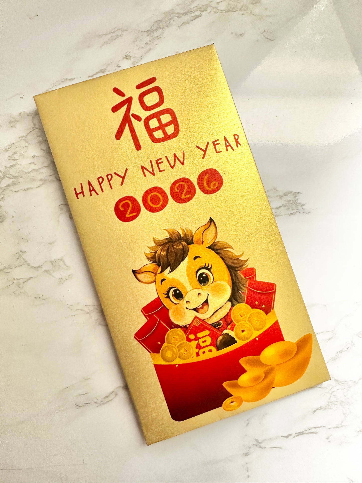 Year of the Horse Lunar New Year Money Envelope with Personalization