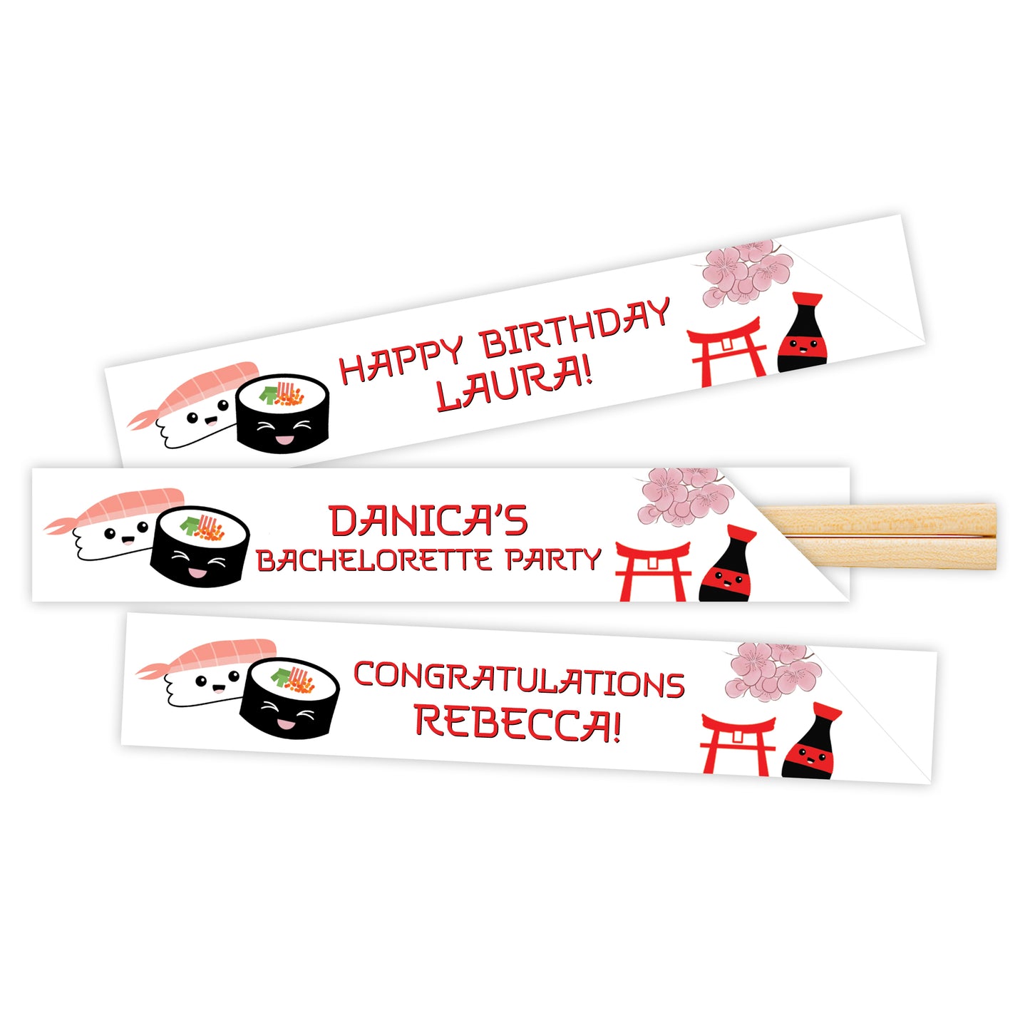 Sushi Party Chopstick Sleeves