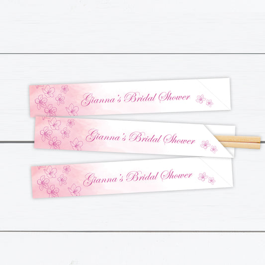 Custom Cherry Blossom Chopstick Sleeves