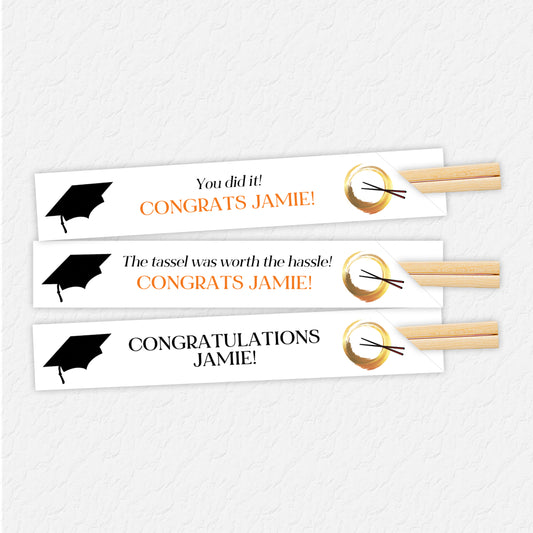 Hibachi Graduation Chopstick Sleeves