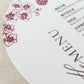 Fan Menu with Gold Tassel