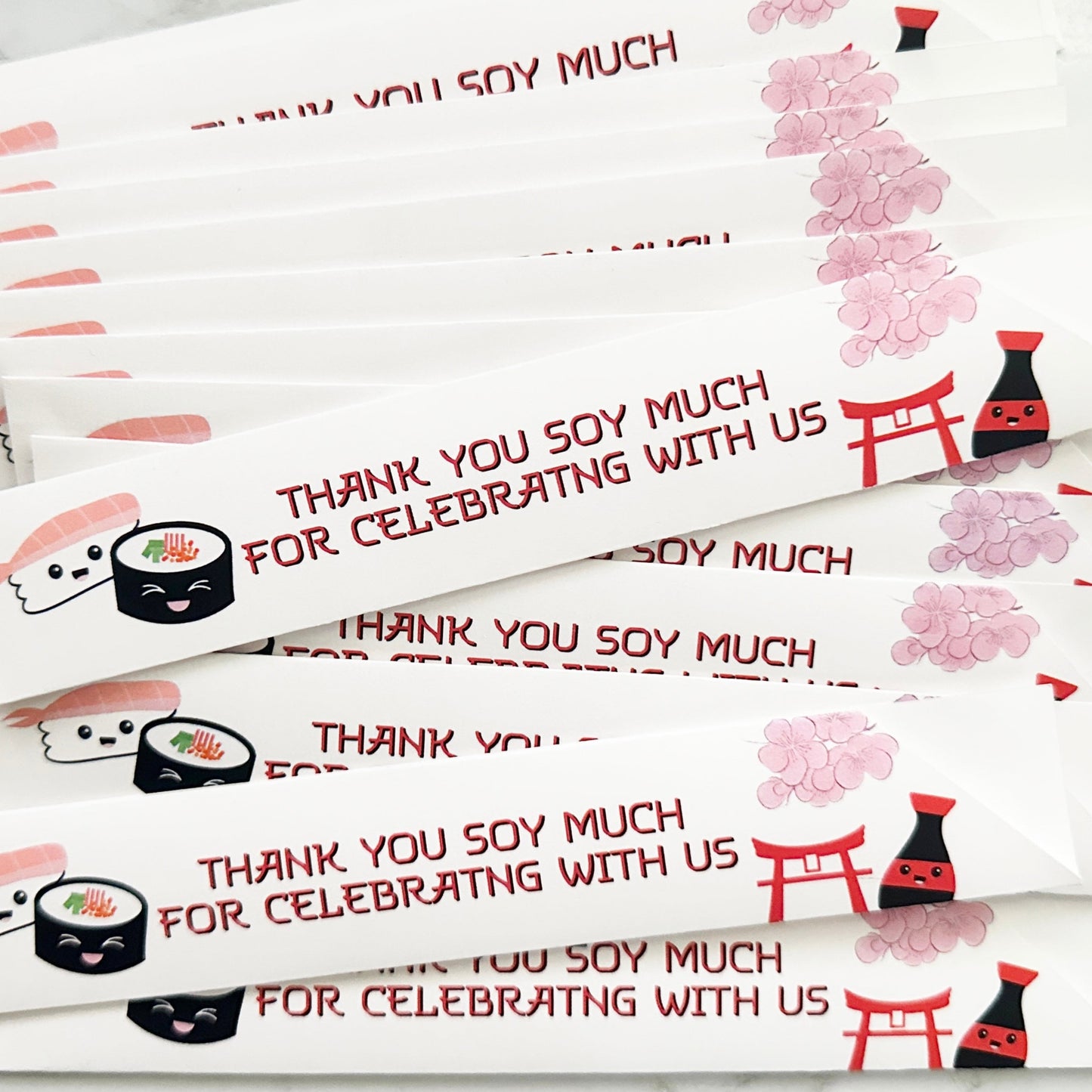 Sushi Party Chopstick Sleeves