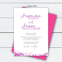 Load image into Gallery viewer, Japanese Inspired Floral Asian Wedding Invitation Suite
