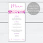 Japanese Inspired Floral Asian Wedding Invitation Suite