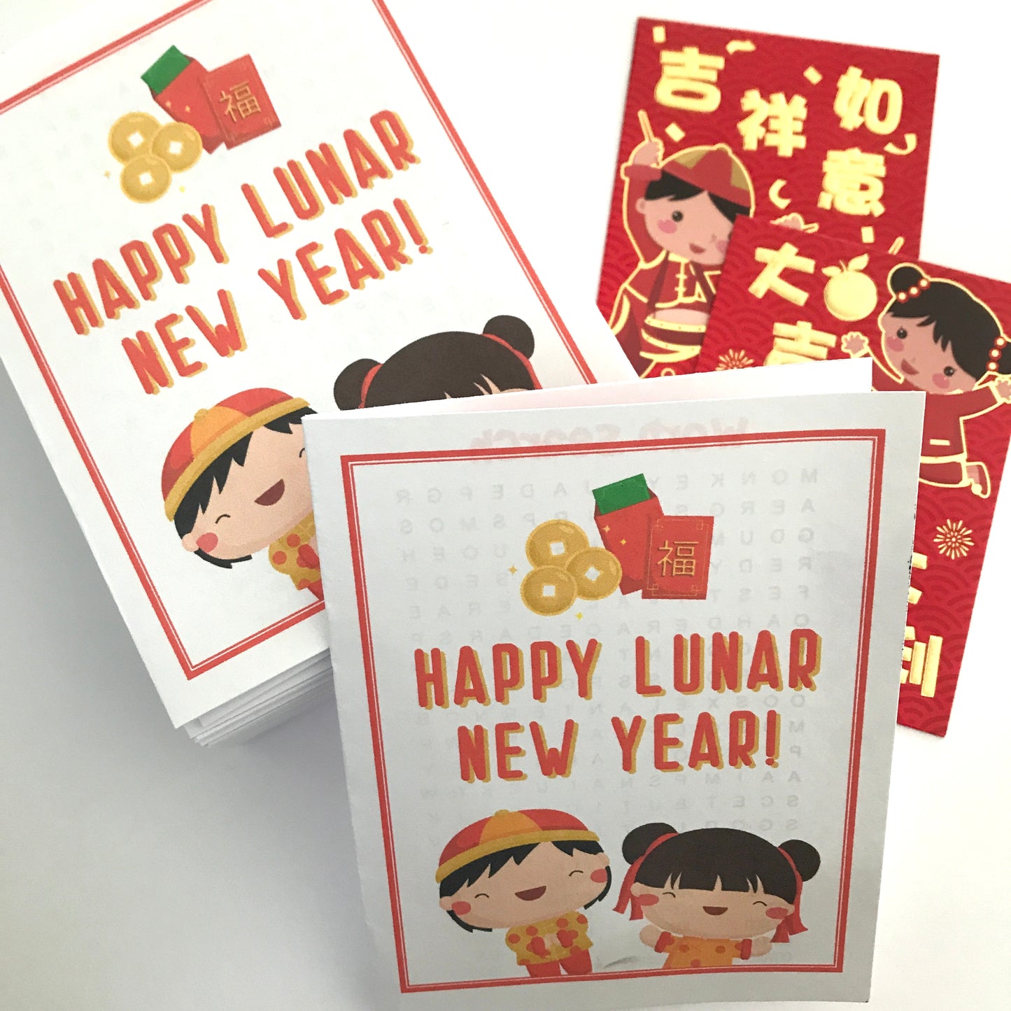 Lunar New Year Activity Sheets for Kids with DIY Paper Dragon