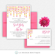 Load image into Gallery viewer, Hanging Marigolds Indian Hindu Cultural Wedding Invitation
