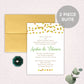 Marigold Indian Hindu Wedding Invitation