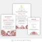 Mehndi Designs Indian Wedding Invitation Suite