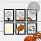 sports wall art collection poster set printable