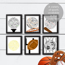 Load image into Gallery viewer, sports wall art collection poster set printable
