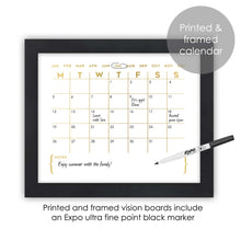 Load image into Gallery viewer, Modern Gold Monthly Calendar Wall Art for Office Decor
