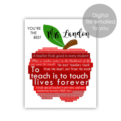 graphic design apple for teacher
