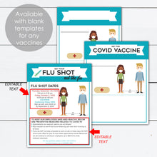 Load image into Gallery viewer, Flu Shot Covid Vaccine Flyer Template
