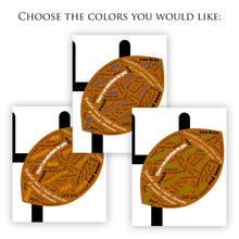 Load image into Gallery viewer, football poster print with team names
