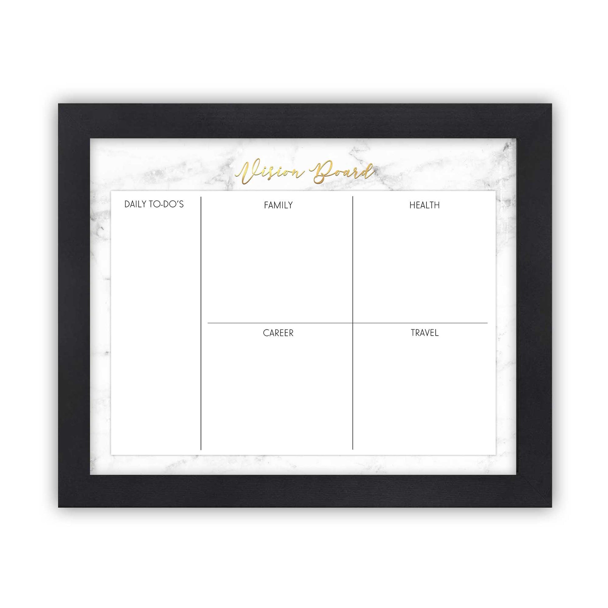 marble vision board planner