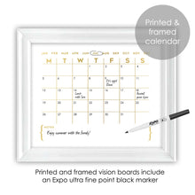 Load image into Gallery viewer, Modern Gold Monthly Calendar Wall Art for Office Decor
