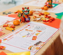 Load image into Gallery viewer, Lunar New Year Kids Placemat Activities
