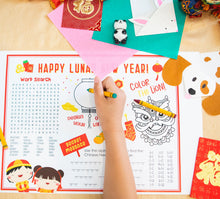 Load image into Gallery viewer, Lunar New Year Kids Placemat Activities
