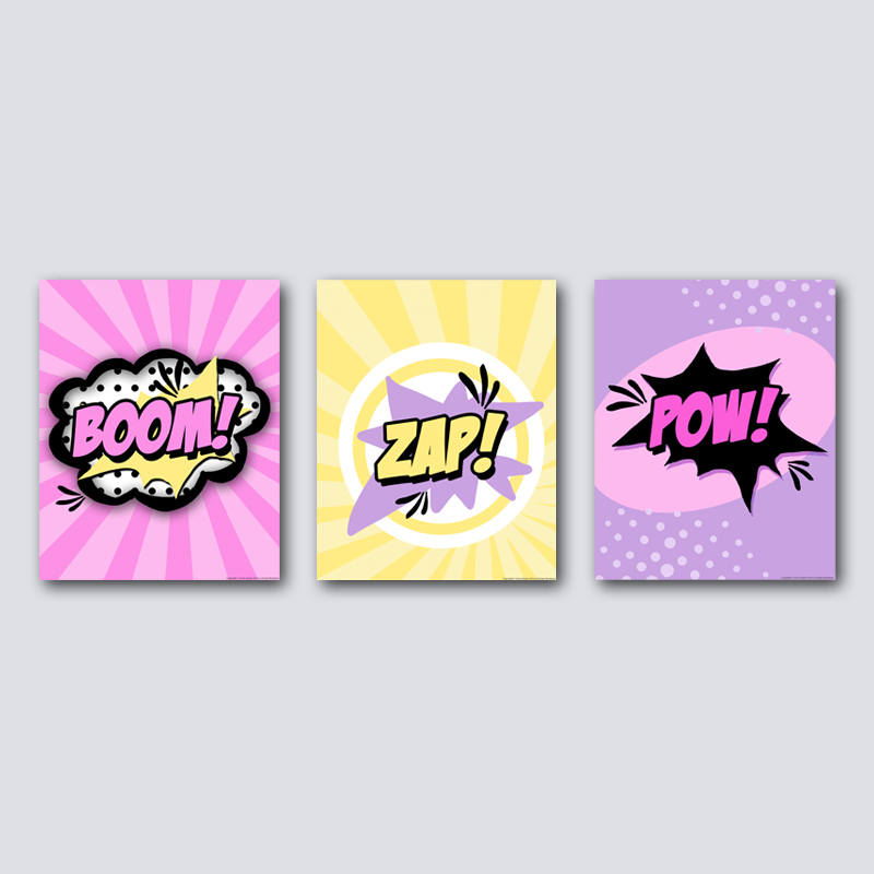 girl superhero girl power prints