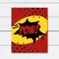 Superhero Wall Art Pow Zap Boom