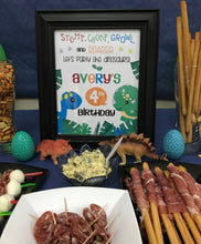 Load image into Gallery viewer, Dinosaur Birthday Party Welcome Sign
