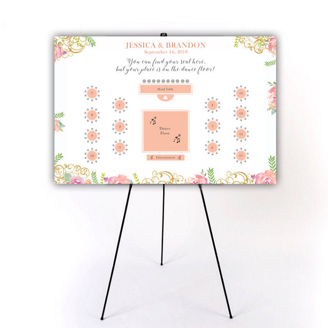 custom wedding seating chart