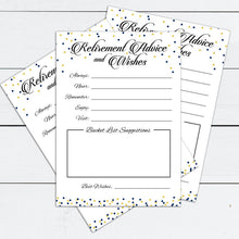 Load image into Gallery viewer, Retirement Party Advice and Wishes Card
